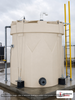 Snyder Industries 10000 Gallon ASTM XLPE Double Wall Tank. Crosslinked Linear Polyethylene; Natural White; dimensions 226.0in H x 142.0in W x 142.0in L; 6400.0 lb empty; 1.5 specific gravity rating; fittings: 1 Manway / Lid; max temp 140 deg  F / 60 deg  C; 3 Year Warranty. Manufacturer part number 1006600n40. Manufactured by Snyder. Sold by OneSource Plastics (https://www.onesourceplastics.com).