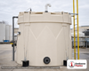 Snyder Industries 6500 Gallon ASTM XLPE Double Wall Tank. Crosslinked Linear Polyethylene; Natural White; dimensions 199.0in H x 120.0in W x 120.0in L; 4000.0 lb empty; 1.5 specific gravity rating; fittings: 1 Manway / Lid; max temp 140 deg  F / 60 deg  C; 3 Year Warranty. Manufacturer part number 5670000n40. Manufactured by Snyder. Sold by OneSource Plastics (https://www.onesourceplastics.com).