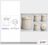Dimensional spec drawing for Snyder 5500 Gallon Double Wall Tank (120" L x 120" W x 172" H)