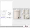 Dimensional spec drawing for Snyder 5000 Gallon Double Wall Tank (102" L x 102" W x 216" H)
