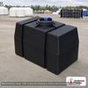 Norwesco 100 Gallon Black Loaf Tank. 100 gallon capacity; Polyethylene; Black; 30" H x 27" W x 41" L; fittings: 1 Manway /