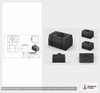 Dimensional spec drawing for Norwesco 100 Gallon Loaf Tank (41" L x 27" W x 30" H)