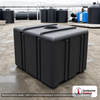 Norwesco 200 Gallon Black Loaf Tank. 200 gallon capacity; Polyethylene; Black; 29" H x 36" W x 48" L; fittings: 1 Manway /