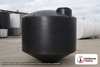 Norwesco 1000 Gallon 45 Degree Cone Bottom Tank in Black. White; dimensions 89.0in H x 72.0in W x 72.0in L; 240.0 lb empty; 1.0 specific gravity rating. Manufacturer part number N-44640. Sold by OneSource Plastics (https://www.onesourceplastics.com).