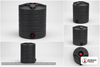 Enduraplas 100 Gallon Black Vertical Storage Tank