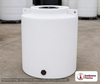 Enduraplas 210 Gallon White Vertical Storage Tank. Polyethylene; Natural White; 48" H x 40" W x 40" L; fittings: 1 Outlet, 1