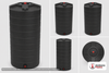 Enduraplas 200 Gallon Black Vertical Storage Tank
