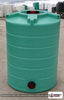 Enduraplas 100 Gallon Green Vertical Storage Tank. Polyethylene; Green; dimensions 43.0in H x 30.0in W x 30.0in L; 66.0 lb empty; 1.9 specific gravity rating; fittings: 1 Outlet , 1 Manway / Lid; 10 Year Warranty with Activation. Manufacturer part number THV00100G. Sold by OneSource Plastics (https://www.onesourceplastics.com).