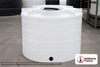 Enduraplas 550 Gallon White Vertical Storage Tank. Polyethylene; Natural White; 52" H x 60" W x 60" L; fittings: 1 Outlet, 1