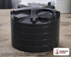 Enduraplas 550 Gallon Black Vertical Storage Tank. Polyethylene; Black; 52" H x 60" W x 60" L; fittings: 1 Outlet, 1 Manway
