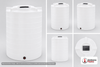 Enduraplas 1100 Gallon White Vertical Storage Tank