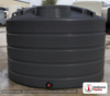Enduraplas 1350 Gallon Black Vertical Storage Tank. Polyethylene; Black; 71" H x 85" W x 85" L; fittings: 1 Outlet, 1 Manway