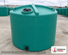 Enduraplas 1400 Gallon Green Vertical Storage Tank. Polyethylene; Green; 79" H x 80" W x 80" L; fittings: 1 Outlet, 1 Manway