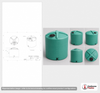 Enduraplas 1400 Gallon Green Vertical Storage Tank