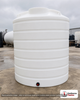 Enduraplas 2100 Gallon White Vertical Storage Tank. Polyethylene; Natural White; 100" H x 85" W x 85" L; fittings: 1 Outlet