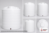 Dimensional spec drawing for Enduraplas 2100 Gallon Vertical Storage Tank (85" L x 85" W x 100" H)