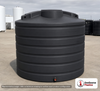 Enduraplas 1750 Gallon Black Vertical Storage Tank. Polyethylene; Black; 89" H x 85" W x 85" L; fittings: 1 Outlet, 1 Manway