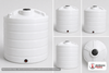 Dimensional spec drawing for Enduraplas 1550 Gallon Vertical Storage Tank (85" L x 85" W x 80" H)