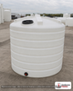Enduraplas 4000 Gallon White Vertical Storage Tank. Polyethylene; Natural White; 124" H x 110" W x 110" L; fittings: 1