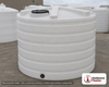 Enduraplas 5050 Gallon White Vertical Storage Tank. Polyethylene; Natural White; 120" H x 120" W x 120" L; fittings: 1