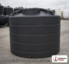 Enduraplas 1650 Gallon Black Vertical Storage Tank. Polyethylene; Black; dimensions 75.0in H x 90.0in W x 90.0in L; 297.0 lb empty; 1.9 specific gravity rating; fittings: 1 Outlet , 1 Manway / Lid; 10 Year Warranty with Activation. Manufacturer part number THV01650B. Sold by OneSource Plastics (https://www.onesourceplastics.com).