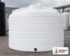 Enduraplas 6011 Gallon White Vertical Storage Tank. Polyethylene; Natural White; dimensions 110.0in H x 144.0in W x 144.0in L; 1210.0 lb empty; 1.9 specific gravity rating; fittings: 1 Outlet , 1 Manway / Lid; 10 Year Warranty with Activation. Manufacturer part number THV06011W. Sold by OneSource Plastics (https://www.onesourceplastics.com).