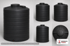Dimensional spec drawing for Enduraplas 3000 Gallon Vertical Storage Tank (90" L x 90" W x 125" H)
