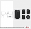 Norwesco 8400 Gallon Black Heavy Duty Vertical Storage Tank