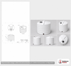 Dimensional spec drawing for Enduraplas 3200 Gallon Vertical Storage Tank (110" L x 110" W x 103" H)