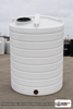 Enduraplas 5000 Gallon White Vertical Storage Tank. Polyethylene; Natural White; 150" H x 110" W x 110" L; fittings: 1