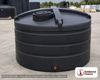 Enduraplas 2020 Gallon Black Vertical Storage Tank. Polyethylene; Black; dimensions 73.0in H x 110.0in W x 110.0in L; 418.0 lb empty; 1.9 specific gravity rating; fittings: 1 Outlet , 1 Manway / Lid; 10 Year Warranty with Activation. Manufacturer part number THV02020B. Sold by OneSource Plastics (https://www.onesourceplastics.com).