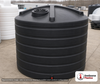 Enduraplas 4000 Gallon Black Vertical Storage Tank. Polyethylene; Black; 124" H x 110" W x 110" L; fittings: 1 Outlet, 1