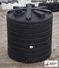 Enduraplas 6250 Gallon Black Vertical Storage Tank. Polyethylene; Black; 147" H x 120" W x 120" L; fittings: 1 Outlet, 1