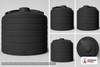 Enduraplas 7011 Gallon Black Vertical Storage Tank