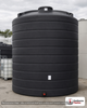 Enduraplas 10000 Gallon Black Vertical Storage Tank. Polyethylene; Black; 178" H x 144" W x 144" L; fittings: 1 Outlet, 1