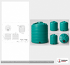 Enduraplas 3100 Gallon Green Vertical Storage Tank