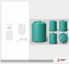 Enduraplas 5000 Gallon Green Vertical Storage Tank