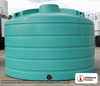 Enduraplas 6011 Gallon Green Vertical Storage Tank. Polyethylene; Green; 110" H x 144" W x 144" L; fittings: 1 Outlet, 1
