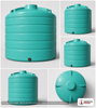 Dimensional spec drawing for Enduraplas 7011 Gallon Vertical Storage Tank (144" L x 144" W x 126" H)