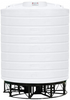 Enduraplas 5000 Gallon White Cone Bottom Tank with Stand