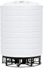 Enduraplas 6000 Gallon White Cone Bottom Tank with Stand