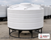 Enduraplas 1350 Gallon White Cone Bottom Tank. Polyethylene; Natural White; 75" H x 85" W x 85" L; fittings: 1 Outlet, 1