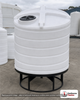 Enduraplas 1550 Gallon White Cone Bottom Tank. Polyethylene; Natural White; dimensions 87.0in H x 85.0in W x 85.0in L; 300.0 lb empty; 1.9 specific gravity rating; fittings: 1 Outlet , 1 Manway / Lid; 10 Year Warranty with Activation. Manufacturer part number THC01550W. Sold by OneSource Plastics (https://www.onesourceplastics.com).