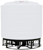 Enduraplas 3200 Gallon White Cone Bottom Tank with Stand