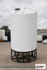 Enduraplas 6000 Gallon White Cone Bottom Tank. Polyethylene; Natural White; dimensions 195.0in H x 110.0in W x 110.0in L; 1100.0 lb empty; 1.9 specific gravity rating; fittings: 1 Outlet , 1 Manway / Lid; 10 Year Warranty with Activation. Manufacturer part number THC06000W. Sold by OneSource Plastics (https://www.onesourceplastics.com).