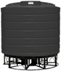 Enduraplas 3200 Gallon Black Cone Bottom Tank with Stand