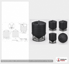 Enduraplas 4000 Gallon Black Cone Bottom Tank