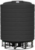 Enduraplas 5000 Gallon Black Cone Bottom Tank with Stand