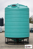 Enduraplas 6000 Gallon Green Cone Bottom Tank. Polyethylene; Green; 195" H x 110" W x 110" L; fittings: 1 Outlet, 1 Manway /