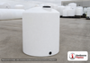 Chem-Tainer 75 Gallon Vertical Storage Tank. Polyethylene; Natural White; dimensions 49.0in H x 23.0in W x 23.0in L; 23.0 lb empty; 1.5 specific gravity rating; fittings: 1 Outlet , 1 Manway / Lid; max temp 120 deg  F / 48 deg  C; 3 Year Warranty. Manufacturer part number TC2349IC-NAT. Sold by OneSource Plastics (https://www.onesourceplastics.com).
